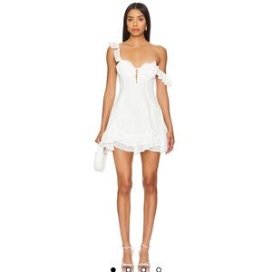 Camila Coelho Cecilie Mini Dress in White NWT size xs